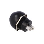 PULSADOR BORRACHA PRETO OFF-(ON) SPST-NO 12VDC 10A C/ PARAFUSO