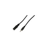 CABO JACK MACHO FEMEA STEREO 3.5MM 3MT