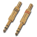 FICHA JACK 6,3mm MACHO STEREO DOURADA