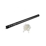 CANHAO ELETRICO 80CM CONFETIS PAPEL RETANGULAR SEDA BRANCO