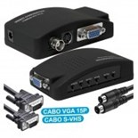 CONVERSOR VIDEO VGA + BNC + SVHS P/ VGA