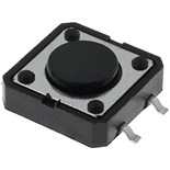 MICRO PULSADOR TACT SPST NO SMT 12X12MM ALTURA BOTAO 4.3MM