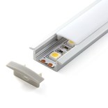 PERFIL ALUMINIO COM ALAS PARA ENCASTRAR 2MT