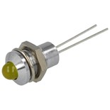 Led amarelo com suporte metal 8,2mm IP40