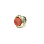 PULSADOR REDONDO NA OFF-(ON) 16mm 2A 250V VERMELHO