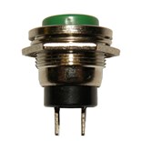 PULSADOR REDONDO NA OFF-(ON) Ø20mm 3A 125V VERDE