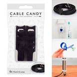 ABRACADEIRAS PRETAS P/ CABOS CABLE CANDY