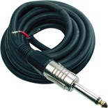 EXT.AUDIO 6,3mm MACHO DE 1,5mmX5 metros ( 1 FICHA 6,3mm)