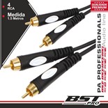CABO 2 RCA M/2 RCA M 1,5 MT BST PRO