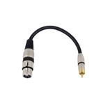 CABO AUDIO XLR FEMEA/RCA MACHO 0.20mts