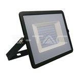 PROJETOR SLIM SMD 100W 100-240V IP65 6500K PRETO