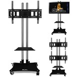 SUPORTE MOVEL LCD 32"-60" DUPLO MASTRO INOX