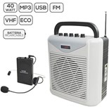 COLUNA PORTATIL USB MP3 FM VHF