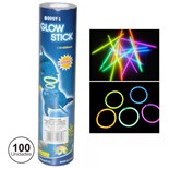 CONJUNTO 100 PULSEIRAS LUMINESCENTES CORES SORTIDAS