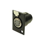 FICHA XLR FEMEA 5P PAINEL
