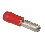 TERMINAL CILINDRICO ISOLADO MACHO 1,5-4mm VERMELHO