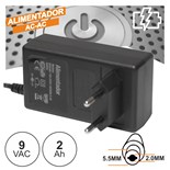 ALIMENTADOR 9V AC/DC 2A Ø5.5x2.0mm