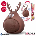 COLUNA PORTATIL BLUETOOTH 3W VEADO CASTANHO
