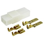 FICHAS FASTON CONJUNTO MACHO FEMEA  2 TERMINAIS