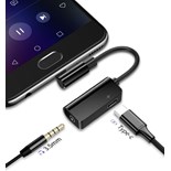 ADAPTADOR USB C MACHO P/ USB C FEMEA + JACK 3.5mm