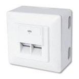 TOMADA DUPLA P/RJ45 8C