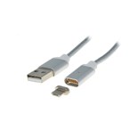 CABO USB A MACHO / MICRO USB B MACHO PONTA MAGNETICA 1MT