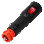 FICHA ISQUEIRO MACHO COM INTERRUPTOR 12V/24V