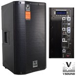 COLUNA BI AMPLIFICADA 12" 500W USB /SD/ FM/ BT VSOUND