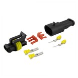 FICHA AUTOMOTIVA ESTANQUE 2P SUPERSEAL 1.5 C/ TERMINAIS