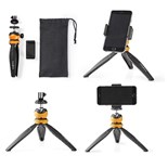 SUPORTE TRIPE PARA CAMERAS OU SMARTPHONES COM BOLSA TRANSP.