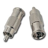 ADAPTADOR RCA MACHO/TV FEMEA METAL