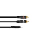 CABO JACK 3.5MM ST / 2 RCA MACHO 1MT OMNITRONIC