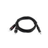 EXTENSAO JACK 3.5 ST MACHO / 2xRCA MACHO 1.5MTS OMNITRONIC