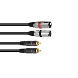 CABO 2 RCA M/2 XLR M 6mts OMNITRONIC