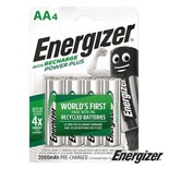 PACK PILHAS RECARREGAVEIS NI-MH HR6 AA 2000mA