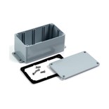 CAIXA ABS IP65 115X 90X 55mm CINZA ESCURO