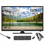TV LED 19" HDMI USB 2x3W 230/12V MANTA