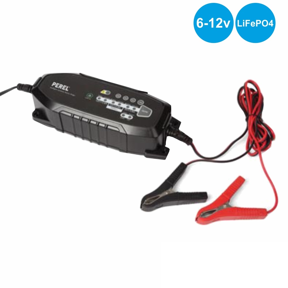 CARREGADOR BATERIAS 6-12V IP65 PEREL