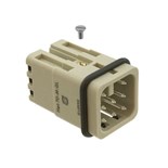 FICHA HAN 3A 8PINOS MACHO  250V/10A HARTING