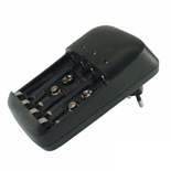 CARREGADOR BATERIAS NI-CD NI-MH PARA AA - AAA - 9V