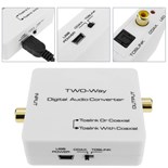 CONVERSOR AUDIO DIGITAL TOSLINK P/ DIGITAL COAXIAL E INVERSO