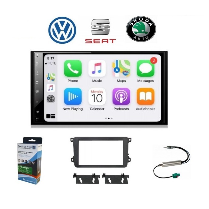KIT SISTEMA ESPECIFICO ANDROID/CARPLAY VAG (VW, SEAT, SKODA)