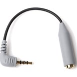 CABO ADAPTADOR SC4 P/ MIC. DSLRs JACK 3.5mm TRS para TRRS