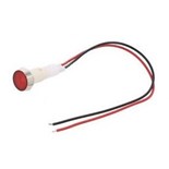 SINALIZADOR LUMINOSO 24V Ø10mm VERMELHO C/ FIOS