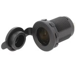 FICHA ISQUEIRO FEMEA CHASSI C/ TAMPA 12V / 24V