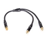 ADAPTADOR Y RCA MACHO /2RCA FEMEA 30CM