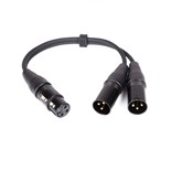 ADAPTADOR Y XLR FEMEA /2XLR MACHO 30CM