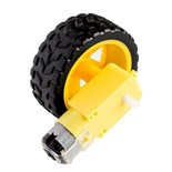 RODA 65MM COM MOTOR  PARA CARRO ROBOT