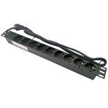 EXTENSAO CORRENTE SCHUKO 9 VIAS + INTERRUPTOR + PROTEÇAO BASTIDOR