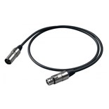 EXTENSAO XLR FEMEA / XLR MACHO PROEL 0.5MT